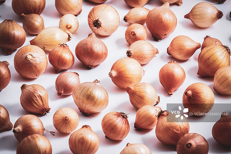 白色背景上的洋葱图片素材