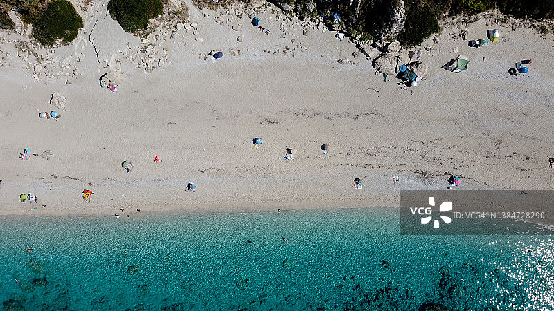 热带海滨航拍图图片素材