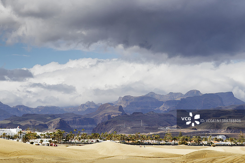 加那利群岛马斯帕洛马斯沙丘图片素材