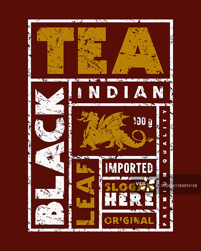 红茶标签模板图片素材