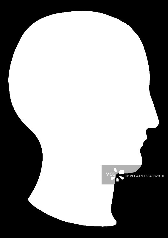 人头轮廓线条图片素材