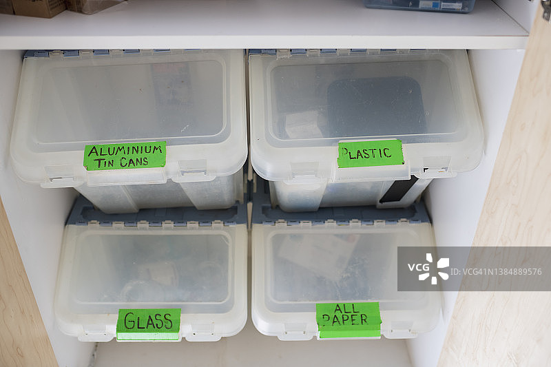 家中的回收箱图片素材