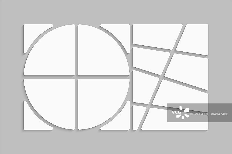 十二宫格拼贴照片墙模板图片素材