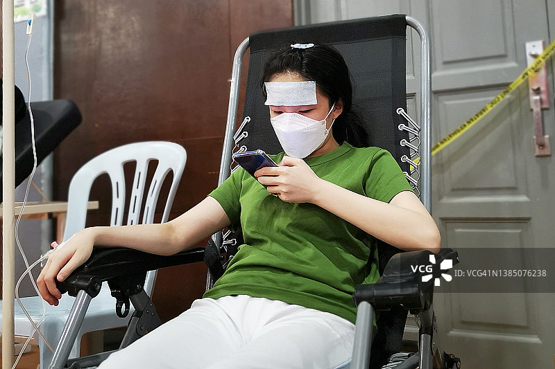 新冠肺炎患者图片素材