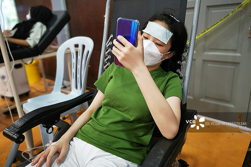 新冠肺炎患者图片素材