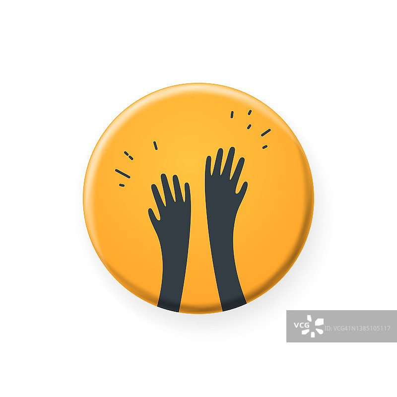 击掌图标简约插画图片素材