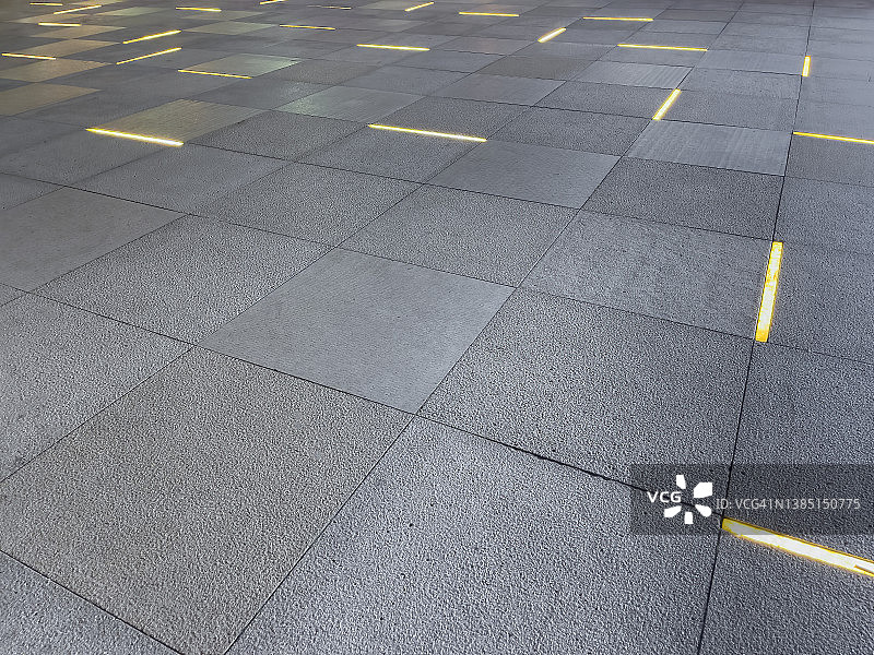 嵌入式灯光方形地板图片素材