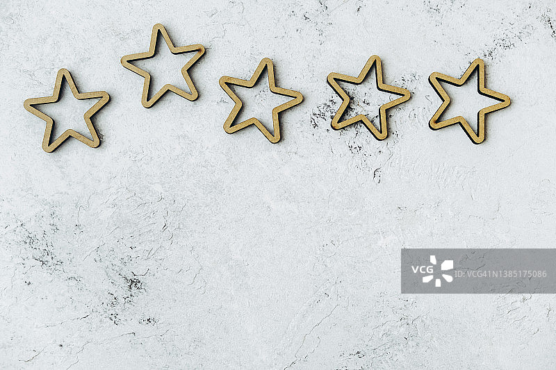 木制星星图片素材