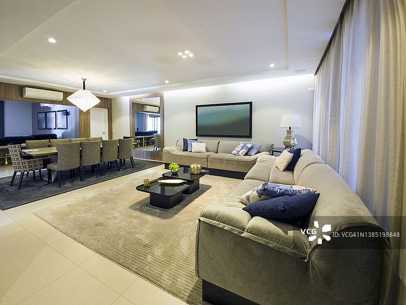 现代豪华住宅内部图片素材