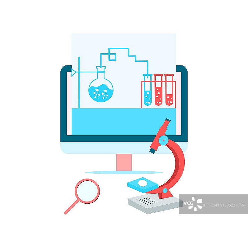 用于网站和移动开发的在线教育banner模板的现代扁平设计2.5D概念。在线学校、大学学习、电子学习、研究、在线课堂矢量图。图片素材