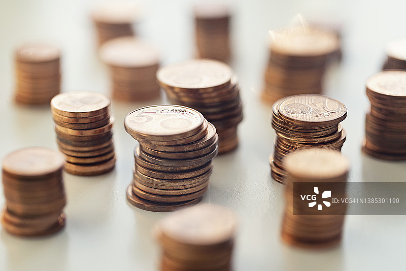 欧元分币图片素材