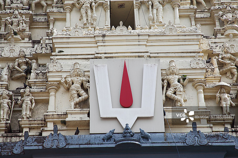 印度安得拉邦辛哈查拉姆神庙的塔门图片素材