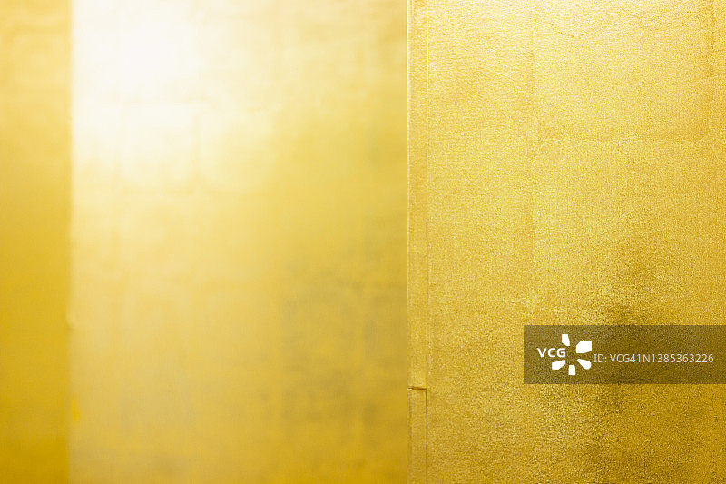 金箔屏风特写镜头图片素材