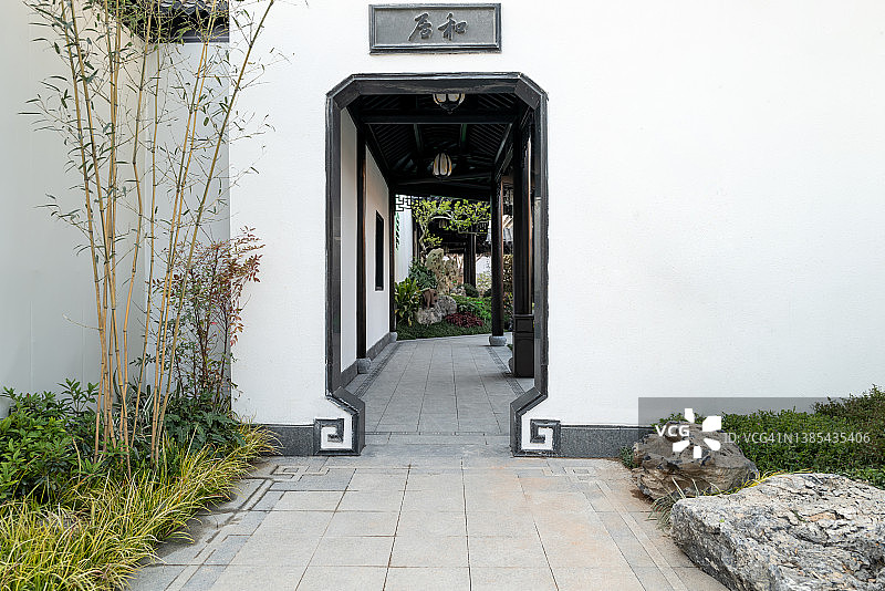 中国传统建筑庭院图片素材