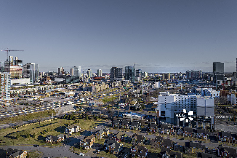 纳什维尔航拍景观图片素材