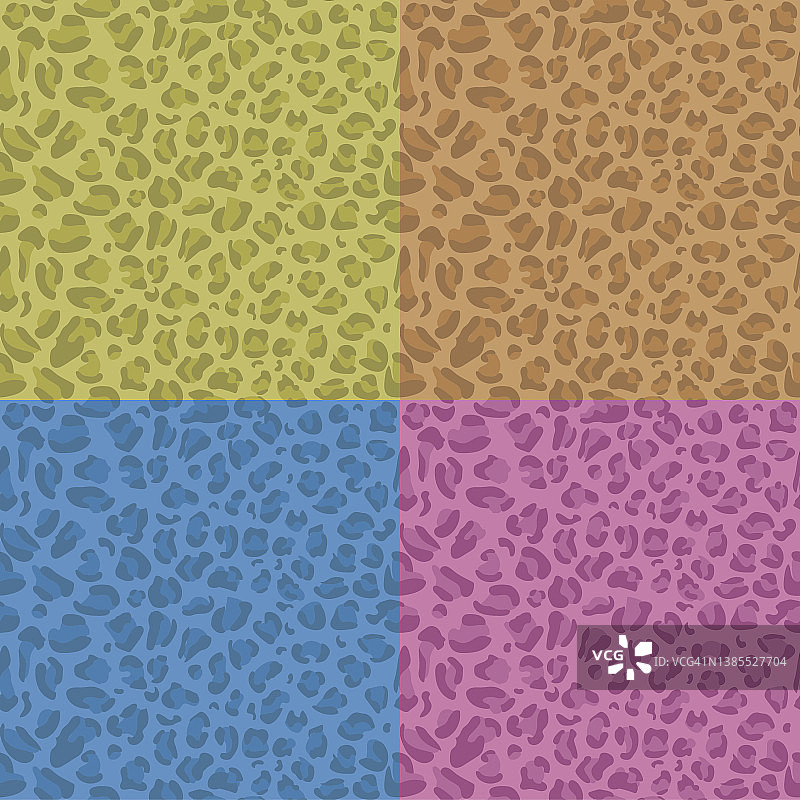 豹皮的抽象无缝矢量图案。来自野生动物皮肤的抽象印花图案。适用于印刷、网页、家居装饰、时尚、表面、平面设计图片素材