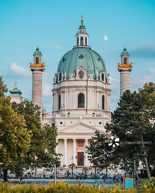奥地利维也纳卡尔教堂图片素材