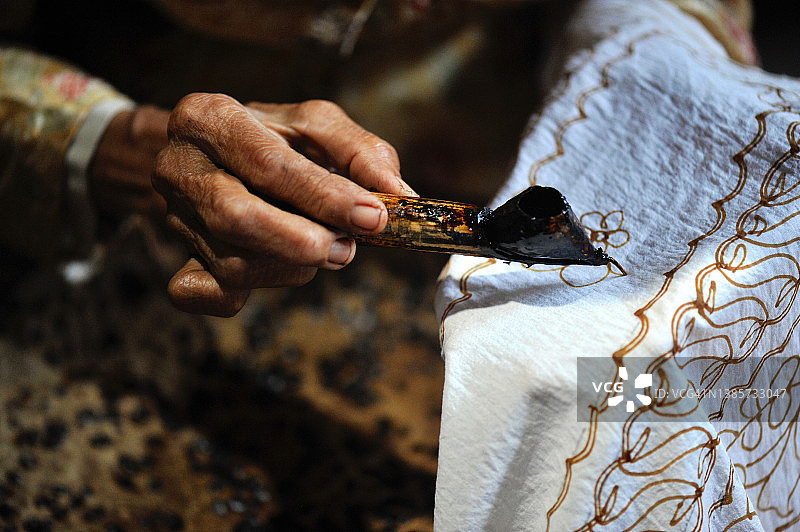 蜡染制作图片素材