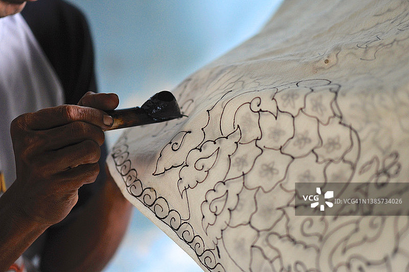 蜡染制作图片素材