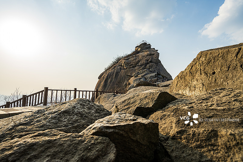 中国河南鸡公山报晓峰图片素材