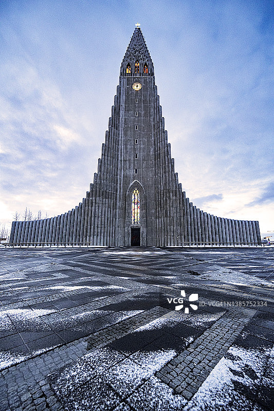 冰岛雷克雅未克的哈尔格林姆斯教堂图片素材
