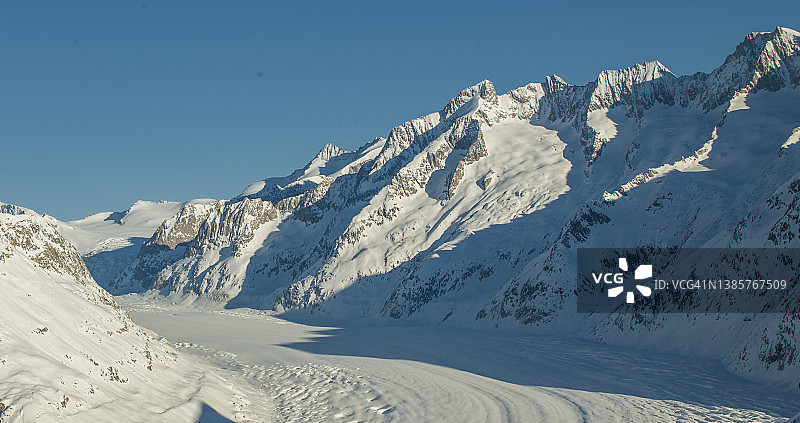 瑞士阿莱奇冰川图片素材