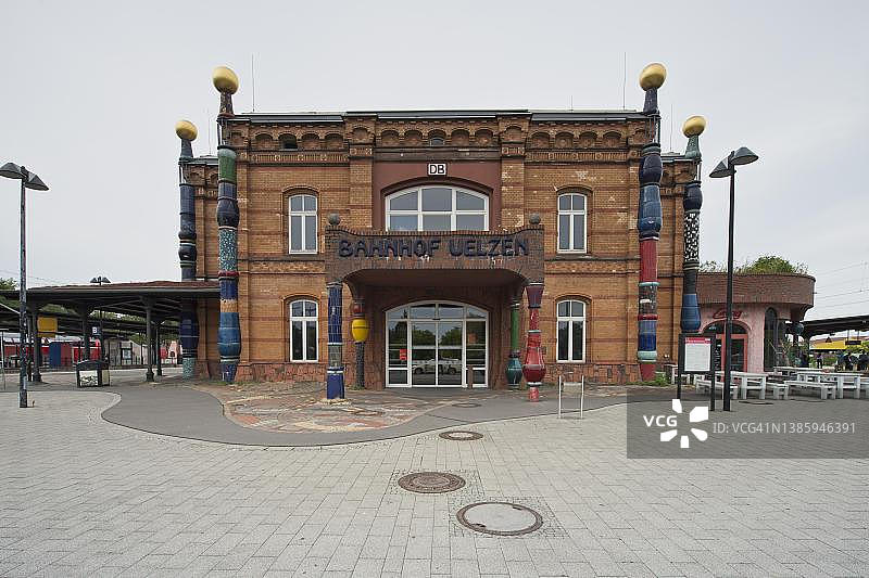 德国下萨克森州于尔岑市百水火车站图片素材