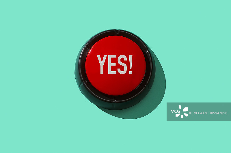 带有“yes”字样的红色按钮图片素材