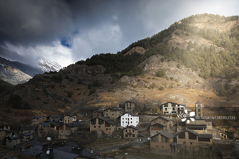 安道尔帕尔村庄图片素材