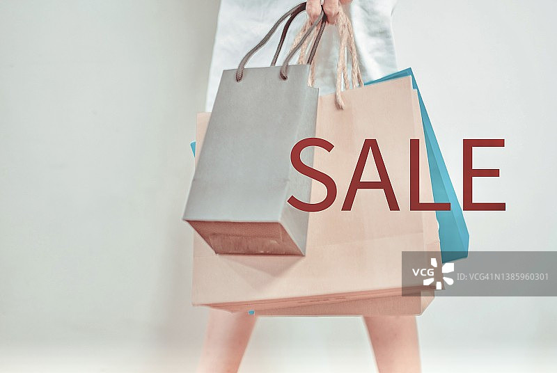 女士手提购物袋背景促销图片素材