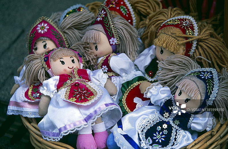 布达佩斯的纪念玩偶图片素材