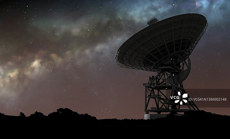 射电望远镜艺术作品图片素材