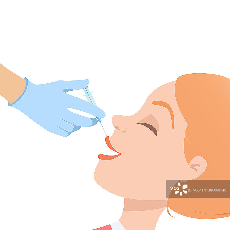 肉毒杆菌注射概念图图片素材