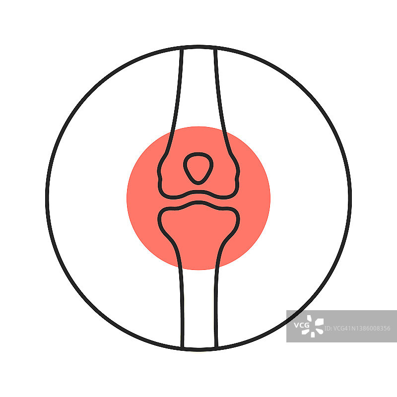 膝盖疼痛概念图图片素材