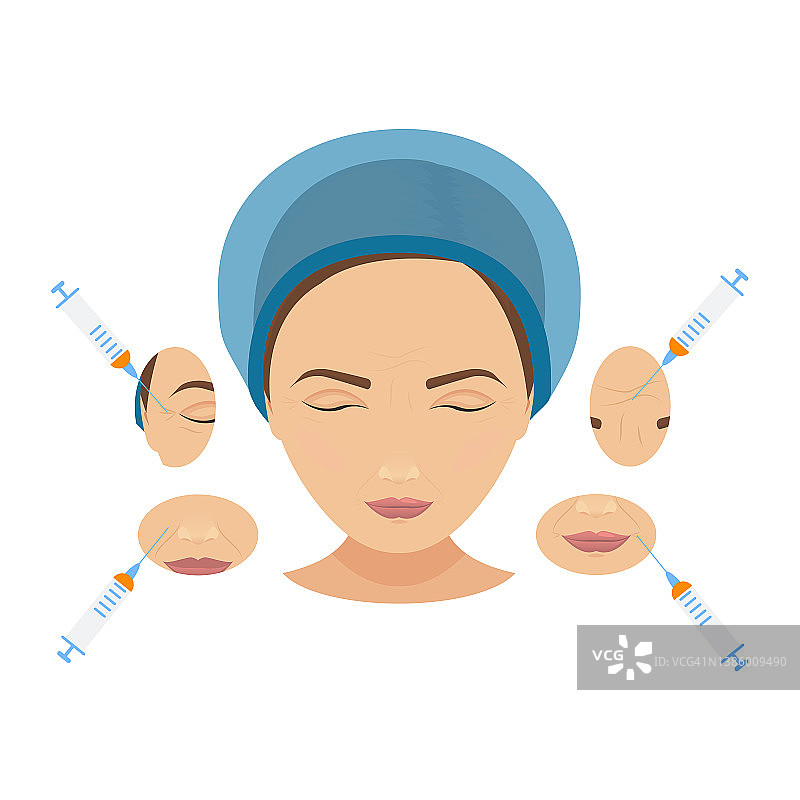 面部年轻化概念插图图片素材