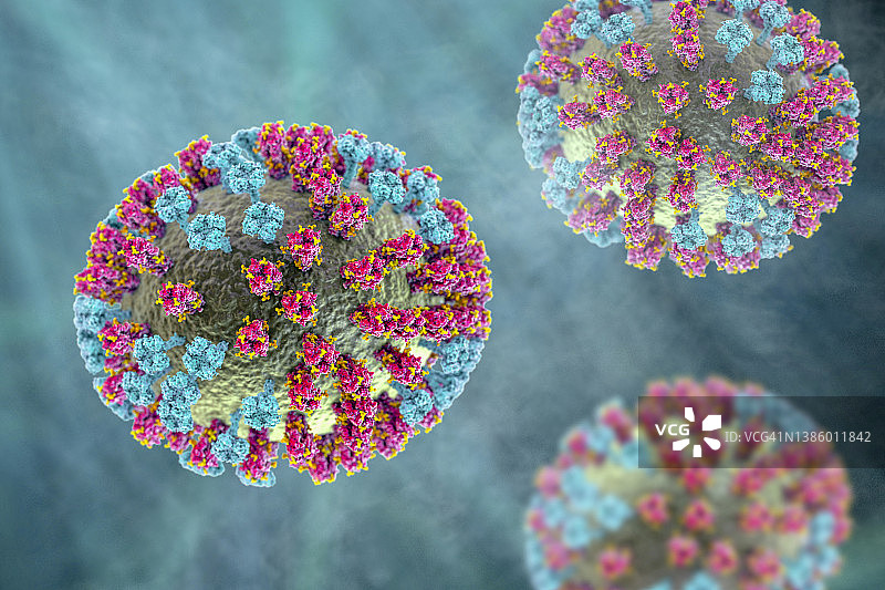 流感病毒插画图片素材