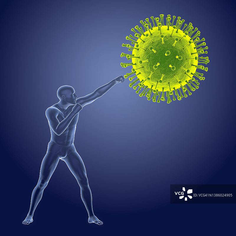 对抗病毒概念图图片素材