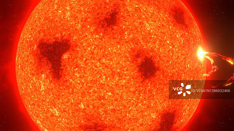 红矮星耀斑美术作品图片素材