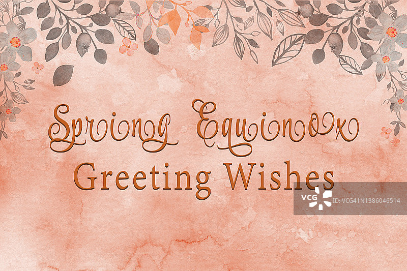 春季花卉框架， 问候祝福图片素材