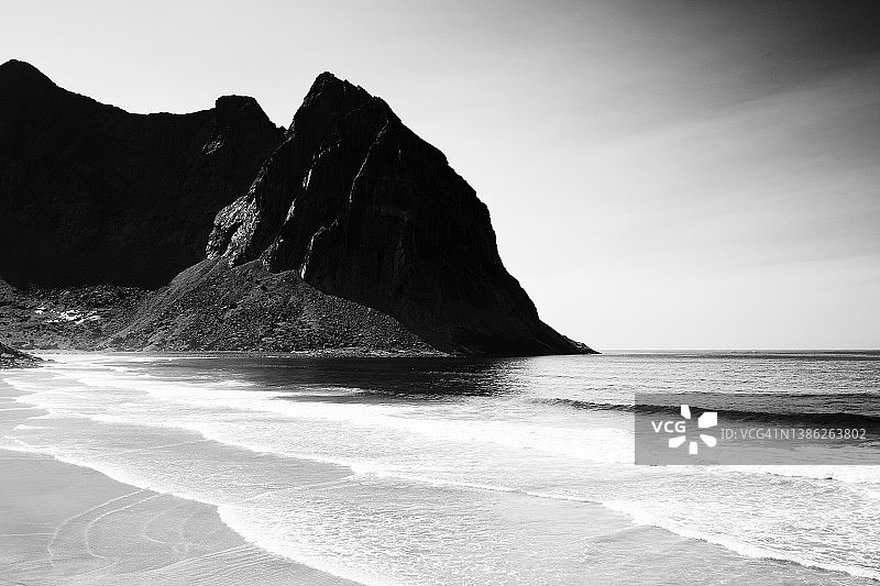 挪威罗弗敦群岛的壮丽山景图片素材