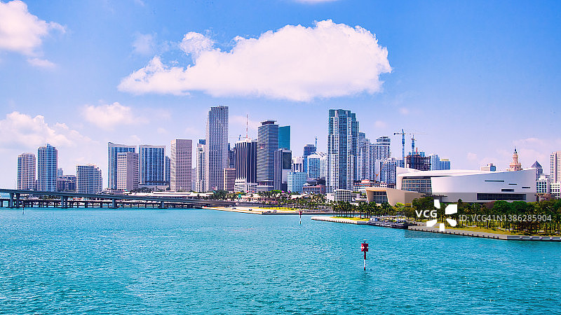 迈阿密城市天际线图片素材