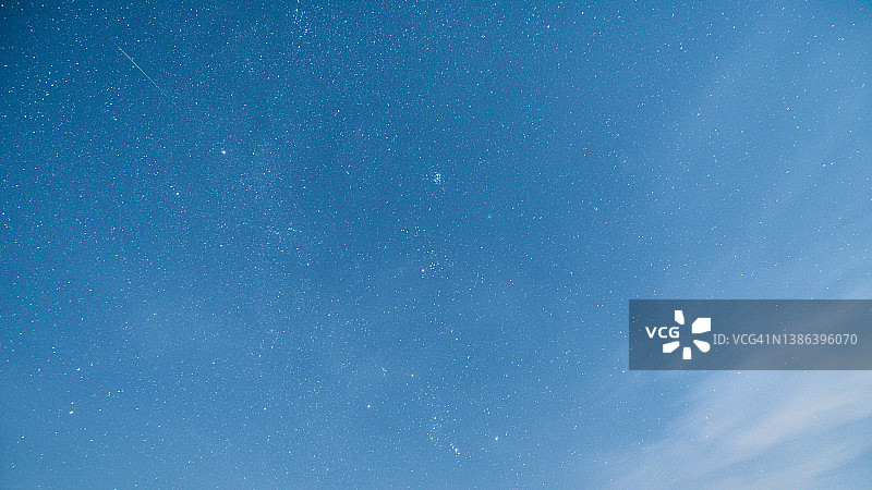 蓝色星空图片素材