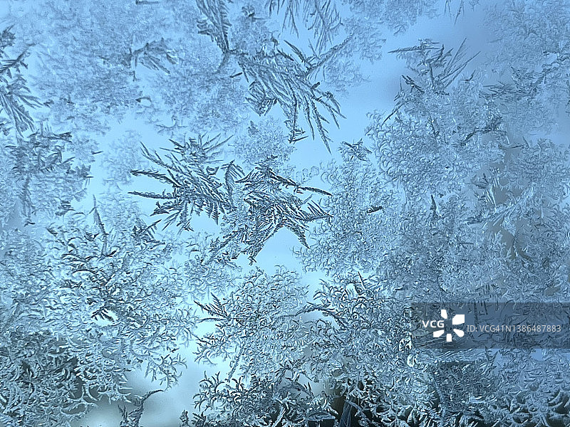 蓝色霜冻图片素材