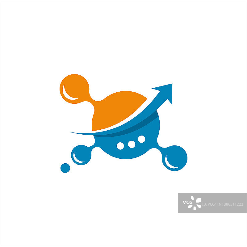 向上聊天气泡矢量模板图片素材