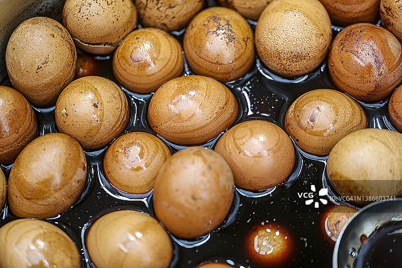 茶叶蛋，大理石蛋图片素材