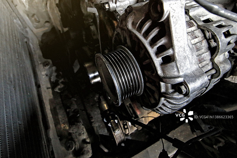 发动机，客运车辆的马达图片素材