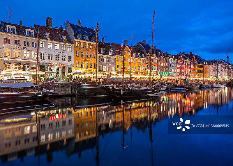 哥本哈根新港北侧全景图片素材