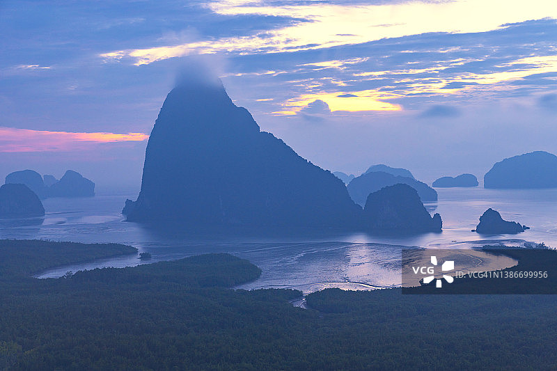 萨米特囊谢观景点，攀牙府，泰国图片素材