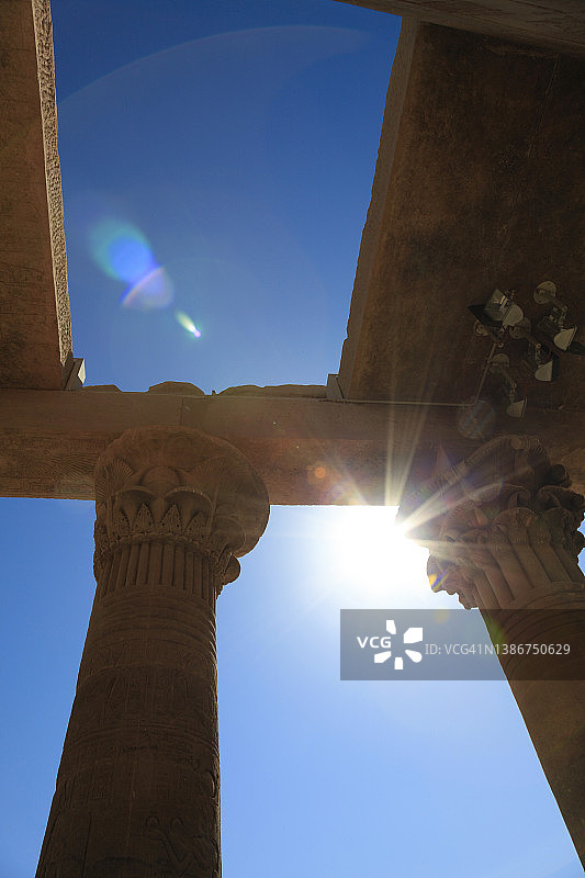 埃及阿斯旺菲莱神庙建筑图片素材