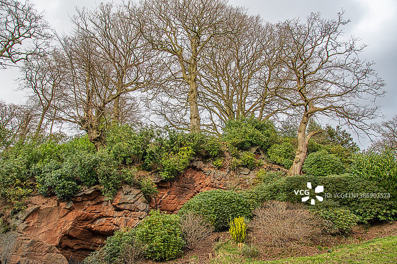 砂岩悬崖图片素材